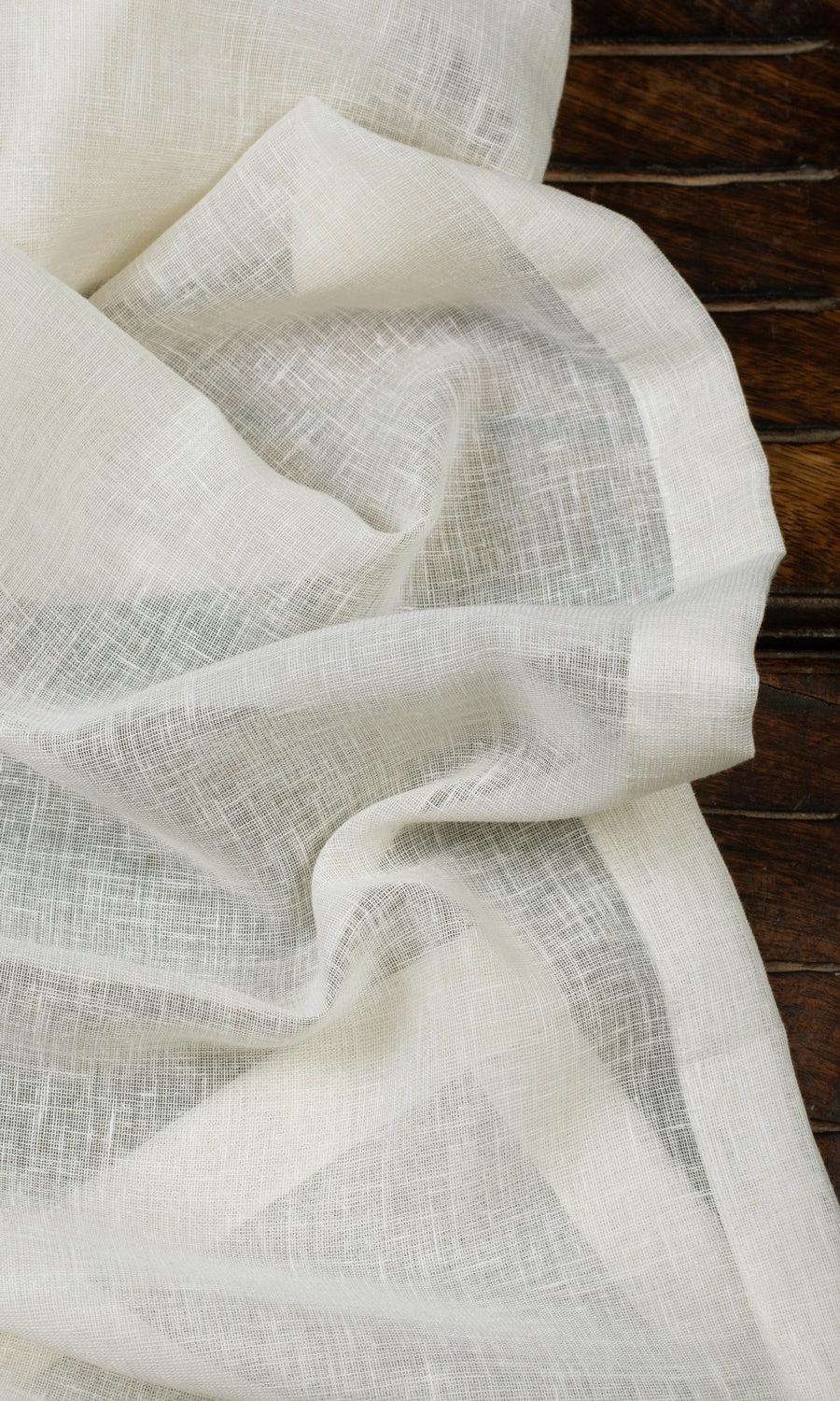 Sheer Home Décor Fabric By the Yard (Cream/ Milky White)