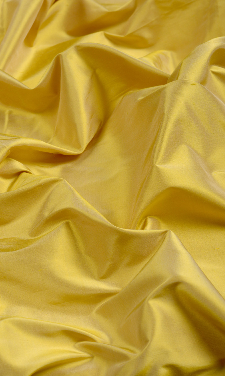 Shantung Silk Home Textile Fabric Material By the Yard (Yellow)