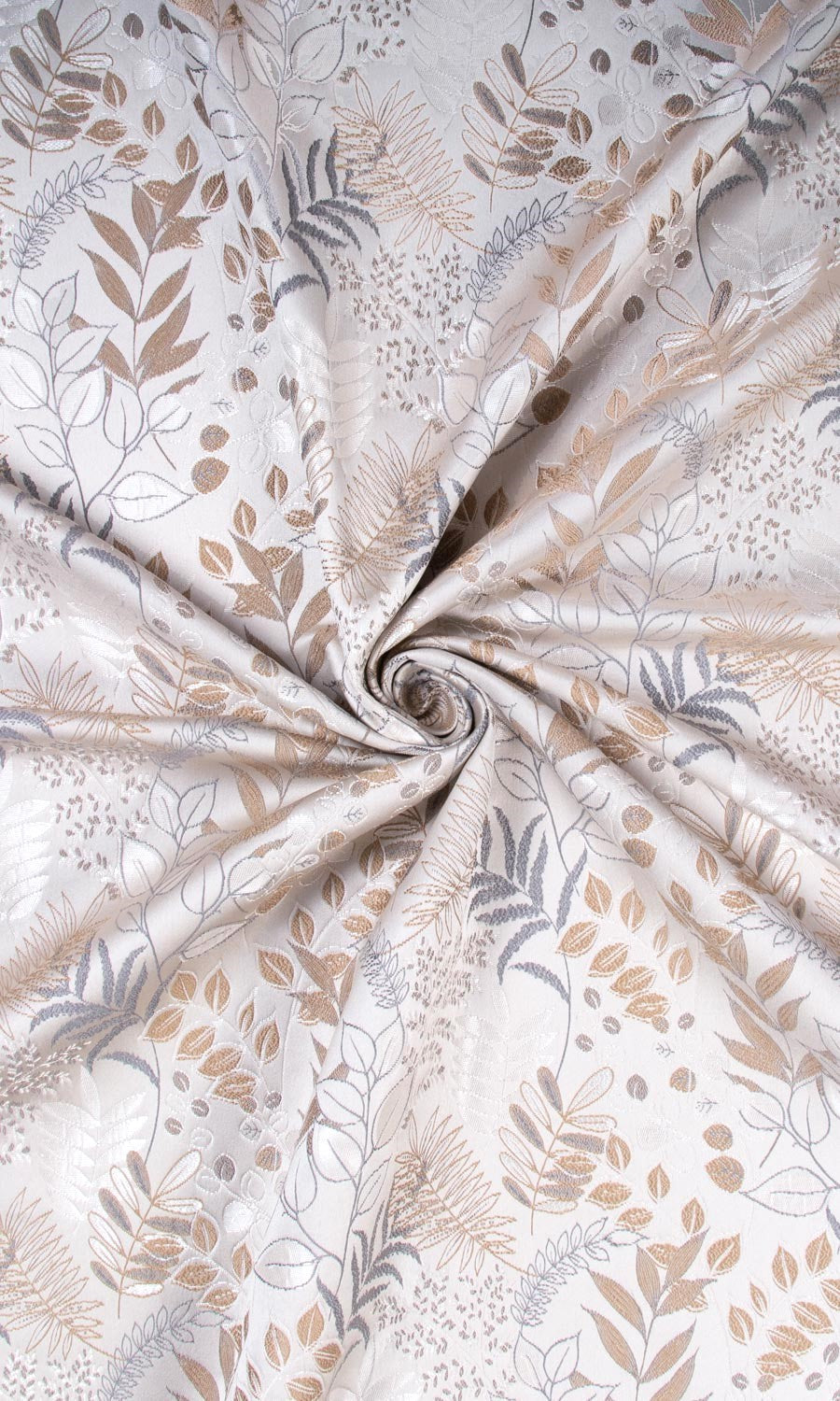 Botanical Free Fabric Material Sample (Gray)