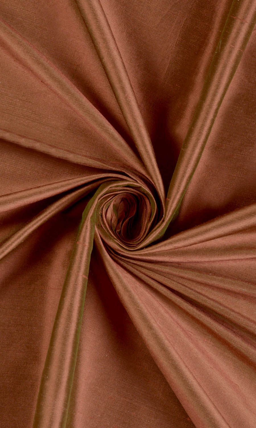 Shantung Silk Home Décor Fabric By the Yard (Deep Orange)