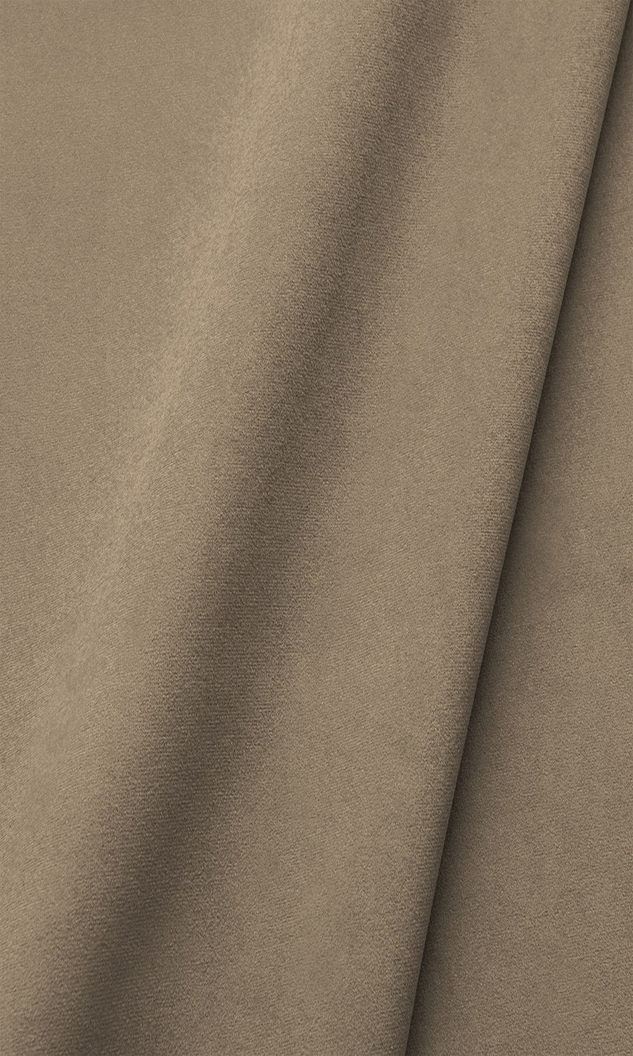 Velvet Window Treatments Fabric Sample (Fawn/ Tan Brown)