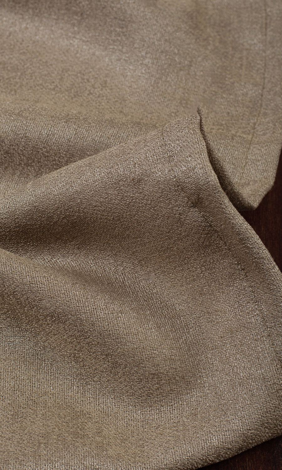 Semi-Sheer Free Fabric Material Sample (Caramel Brown)