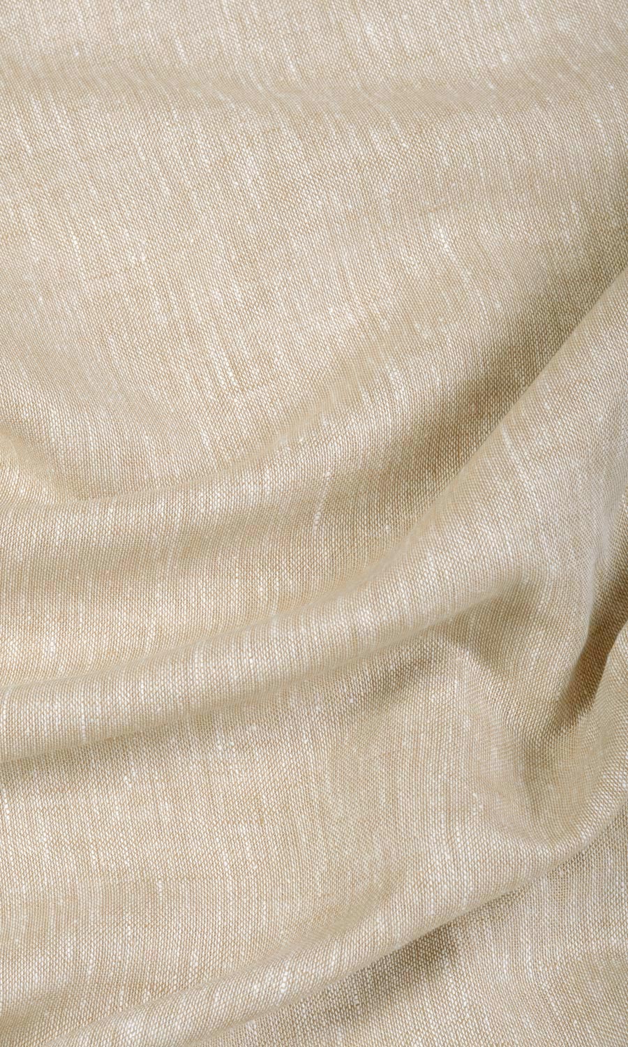 Sheer Linen Fabric Material By the Yard (Beige)