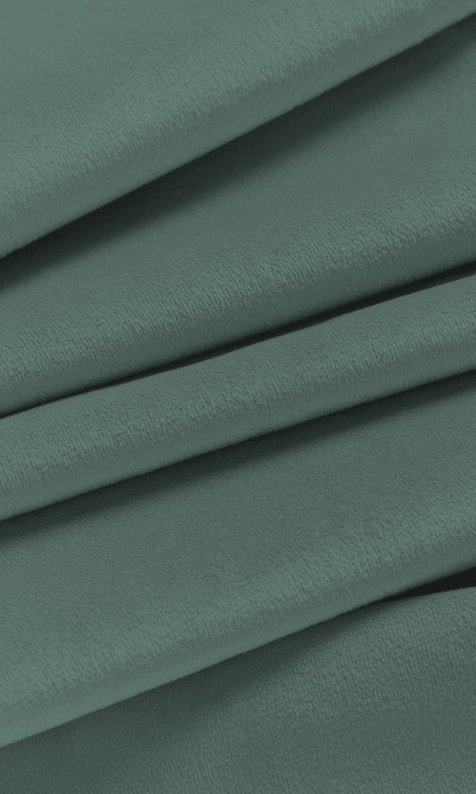 Velvet Home Décor Fabric By the Yard (Turkish Blue/ Green)