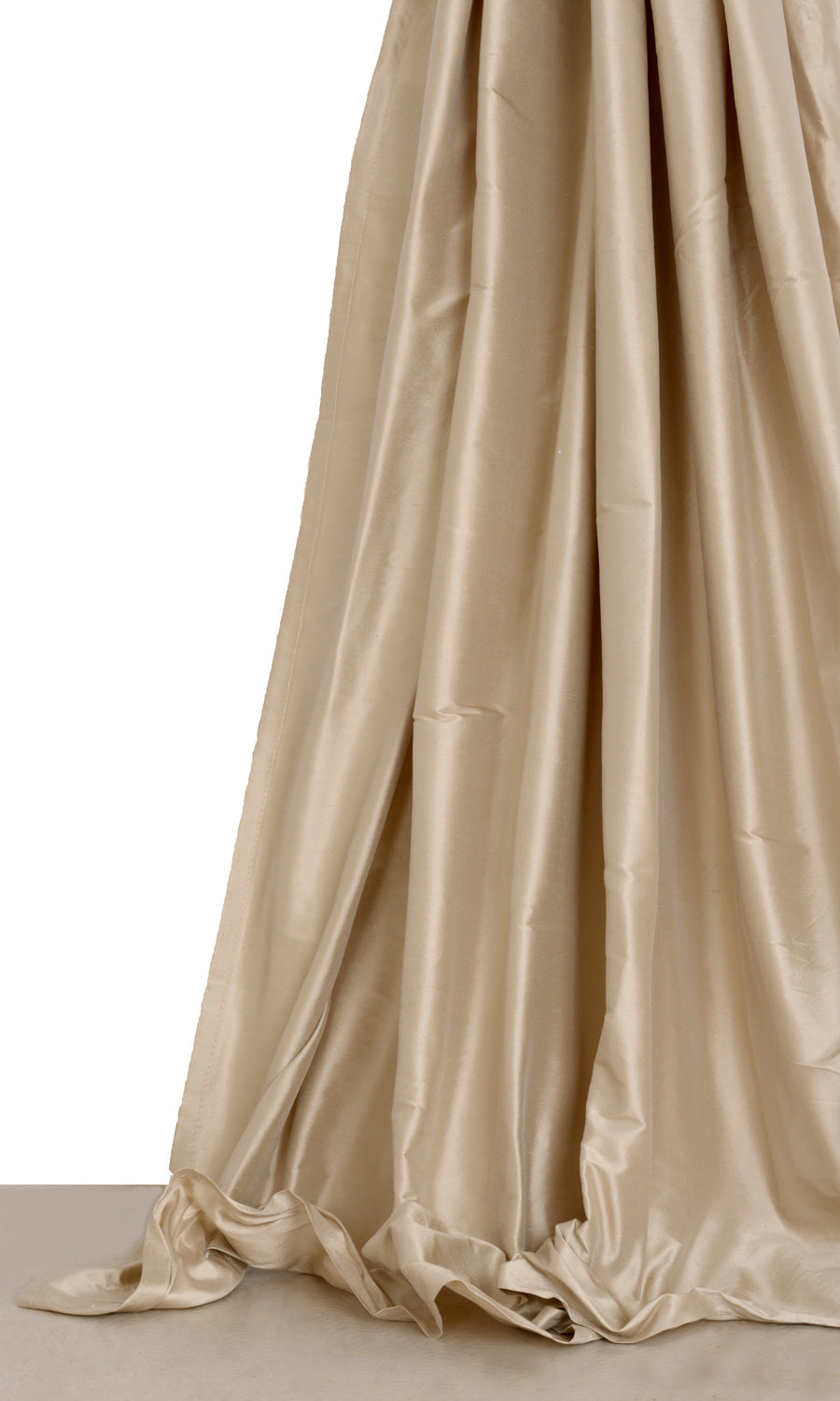 Shantung Silk Window Treatments Fabric By the Yard (Wheat Beige)