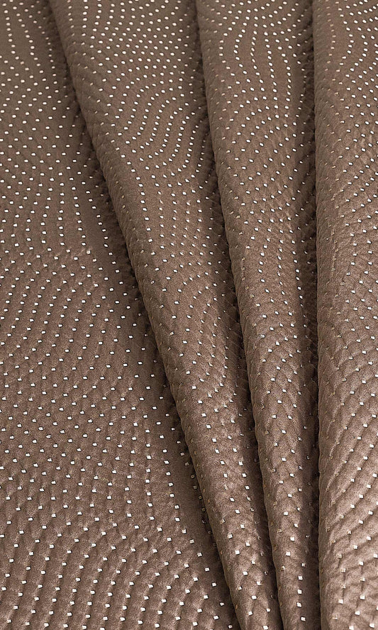 Silk-Blend Home Décor Fabric By the Yard (Caramel Brown)