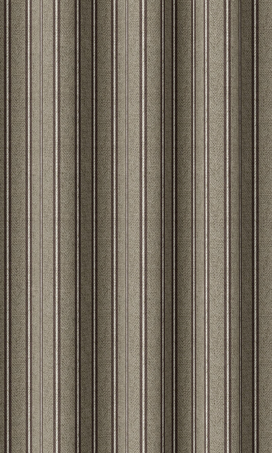 Striped Home Décor Fabric By the Yard (Beige & Brown)