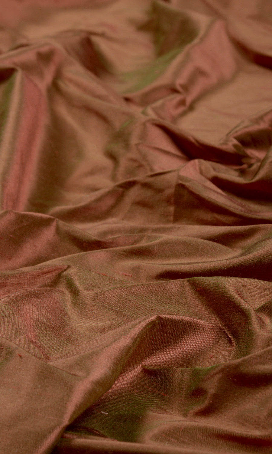 Shantung Silk Home Textile Fabric Material By the Yard (Deep Orange)