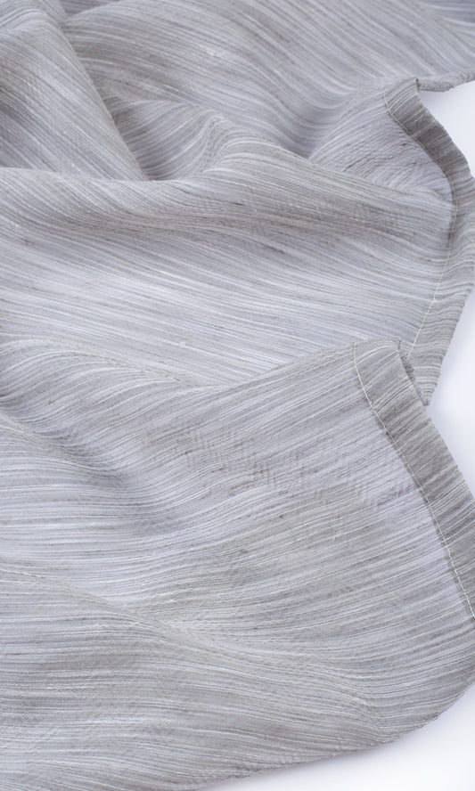 Textured Sheer Home Décor Fabric By the Yard (Heather Gray)