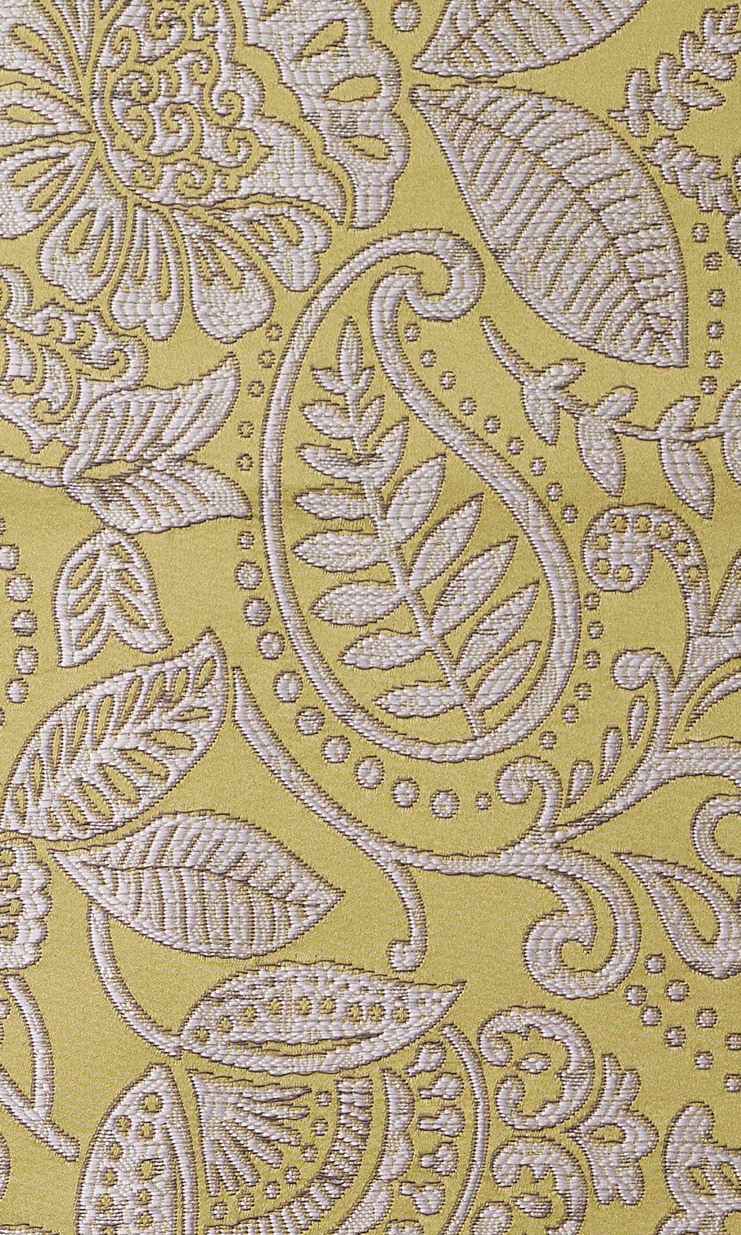 Floral Self-Patterned Home Textile Fabric Material By the Yard (Green)
