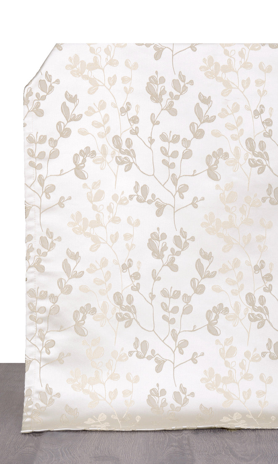 Floral Window Treatments Fabric Sample (Cream/ Beige)