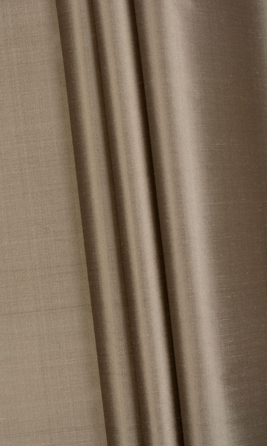 Shantung Silk Fabric By the Yard for Curtains & Drapes (Brown)