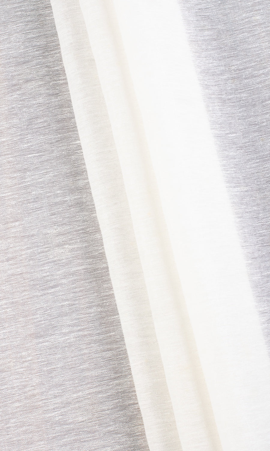 Plain Semi-Sheer Home Textile Fabric Material Sample (White)
