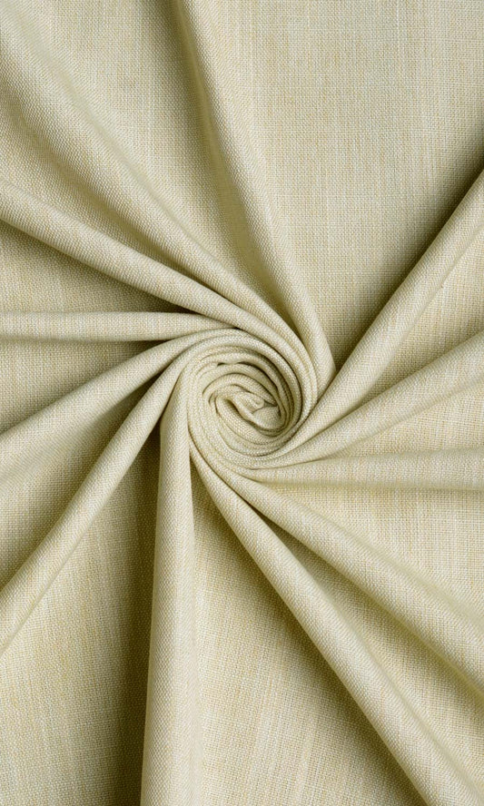 Plain Linen Texture Home Décor Fabric By the Yard (Pale Yellow-Green)