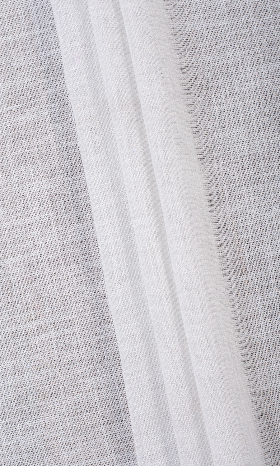 Textured Sheer Window Treatments Fabric By the Yard (Porcelain White)