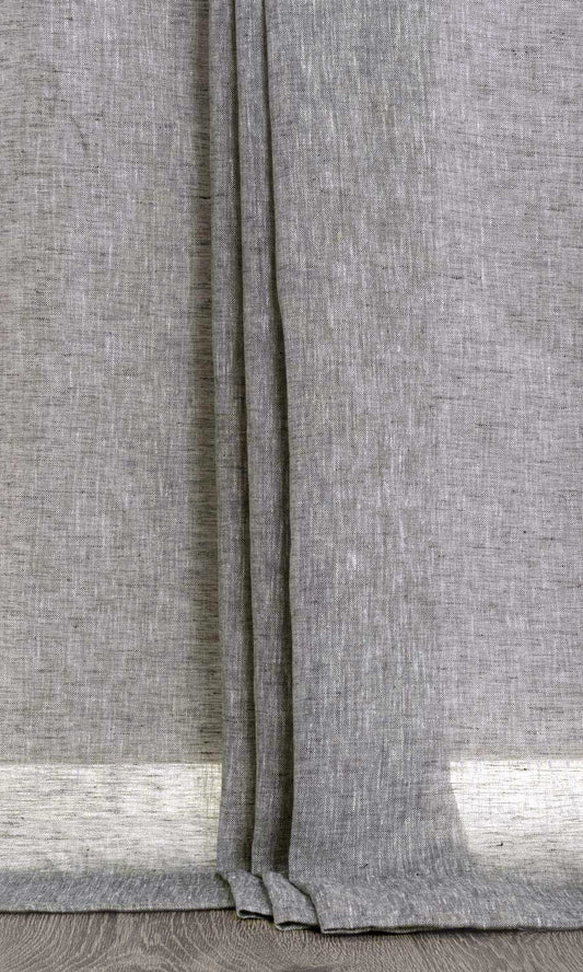 Linen Sheer Home Décor Fabric By the Yard (Grey)