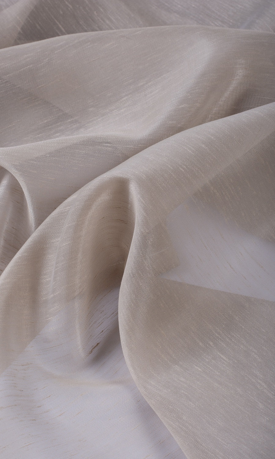 Plain Sheer Fabric By the Yard for Curtains & Drapes (Taupe Grey)