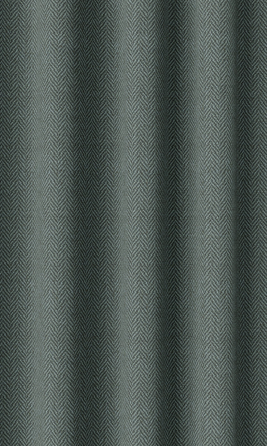 Herringbone Textured Home Décor Fabric By the Yard (Blue)