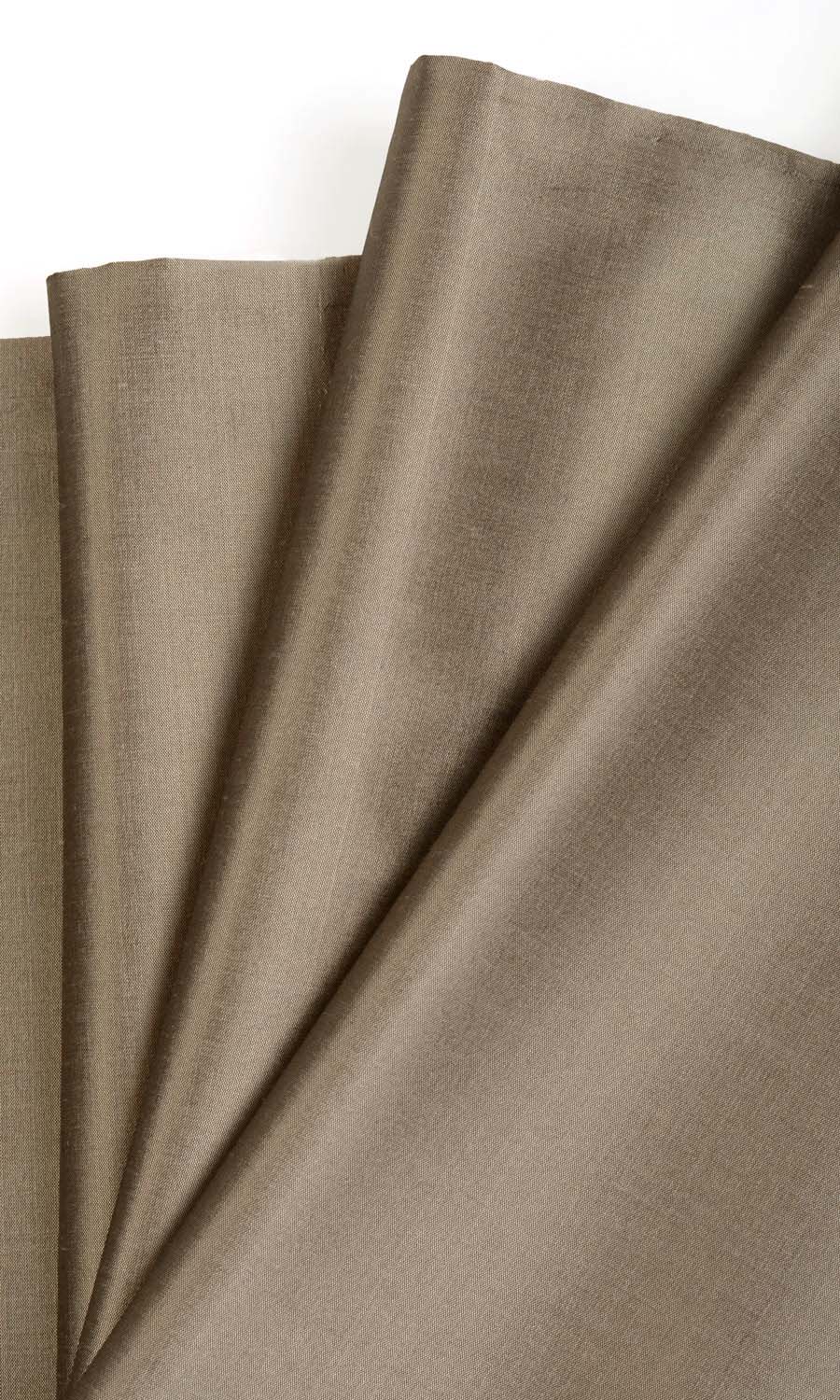 Shantung Silk Fabric Material By the Yard (Brown)
