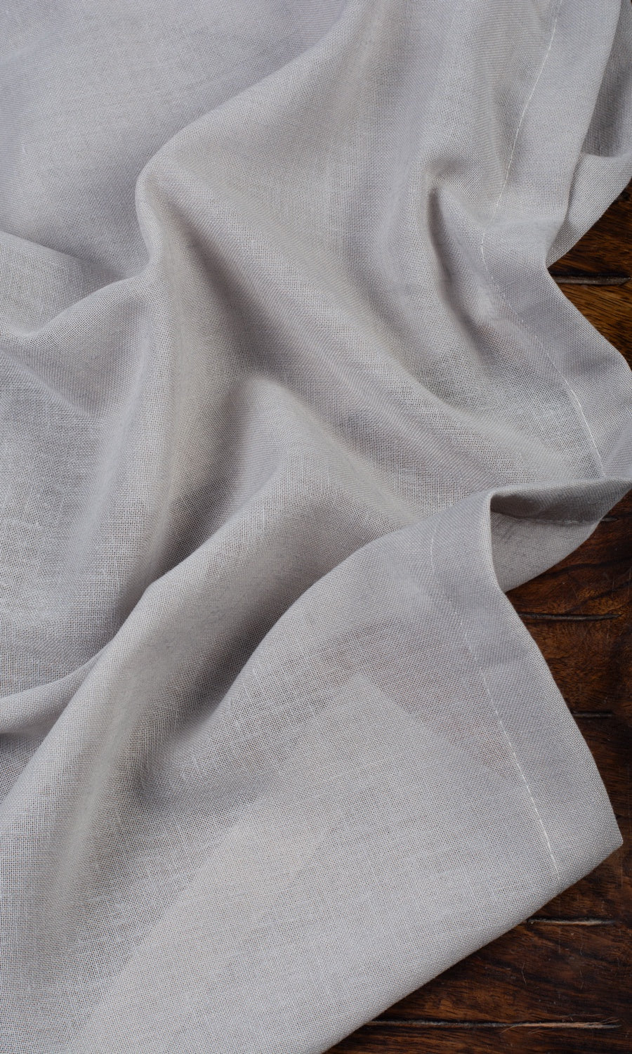 Plain Sheer Fabric Material By the Yard (Cool Gray)