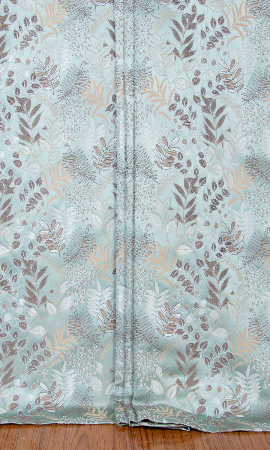 Botanical Window Treatments Fabric By the Yard (Light Blue)