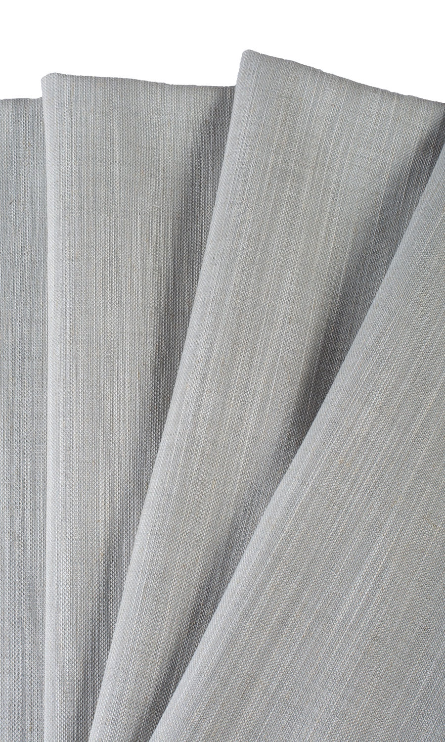 Plain Linen-Blend Fabric Material By the Yard (Gray)