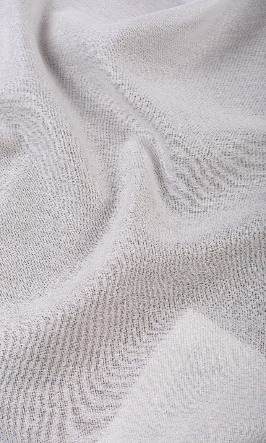 Plain Semi-Sheer Fabric By the Yard for Curtains & Drapes (Pearl White)