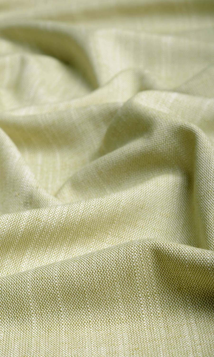 Plain Linen Texture Window Treatments Fabric By the Yard (Pale Green)