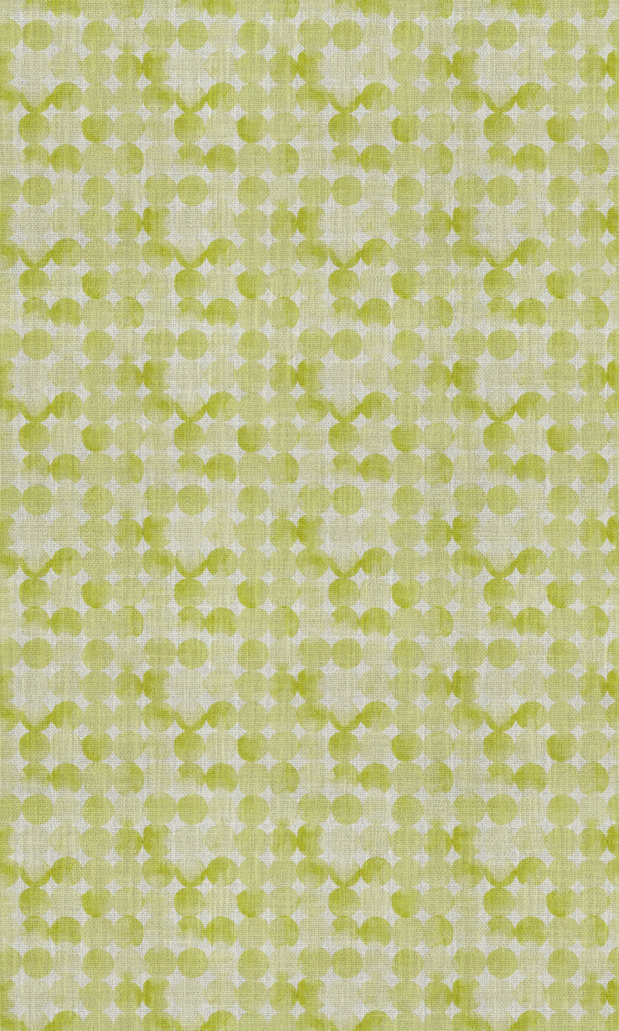 Printed Free Fabric Material Sample (White/ Green)