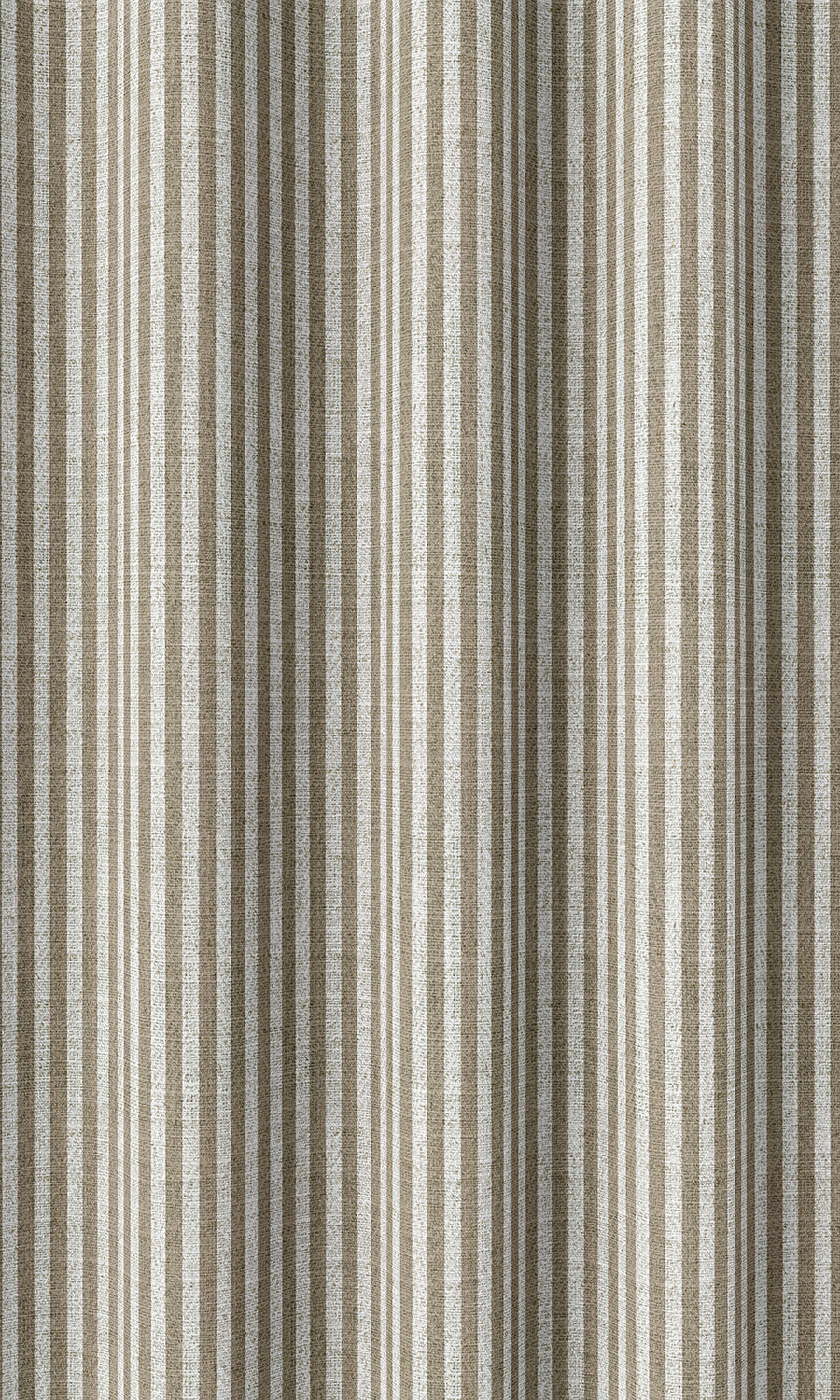 Striped Print Home Décor Fabric Sample (Smoky Brown/ White)