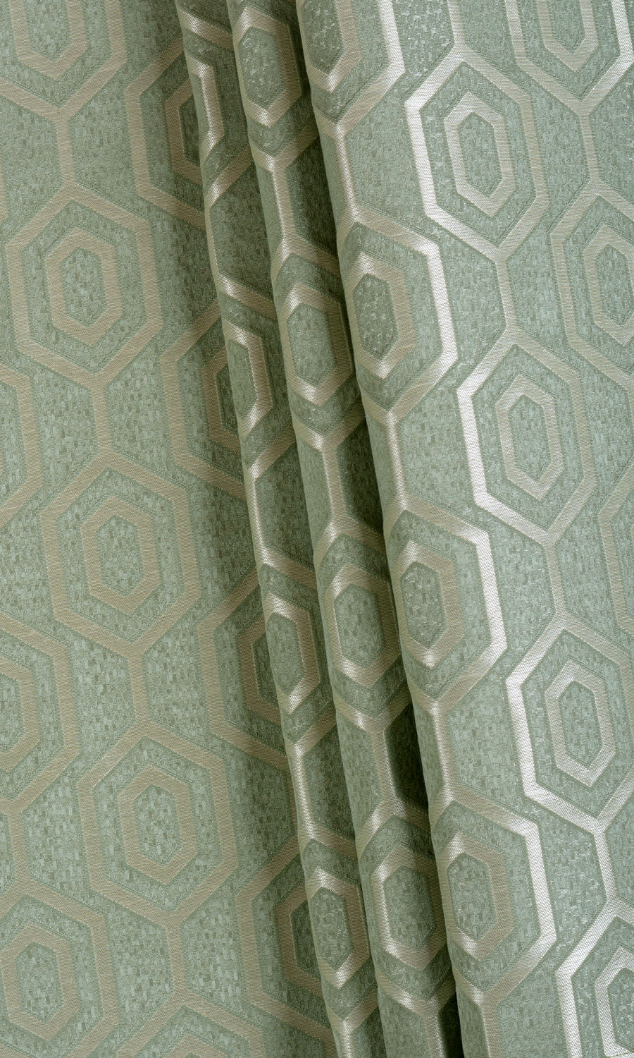 Honeycomb Patterned  Fabric Material By the Yard (Sage Green)