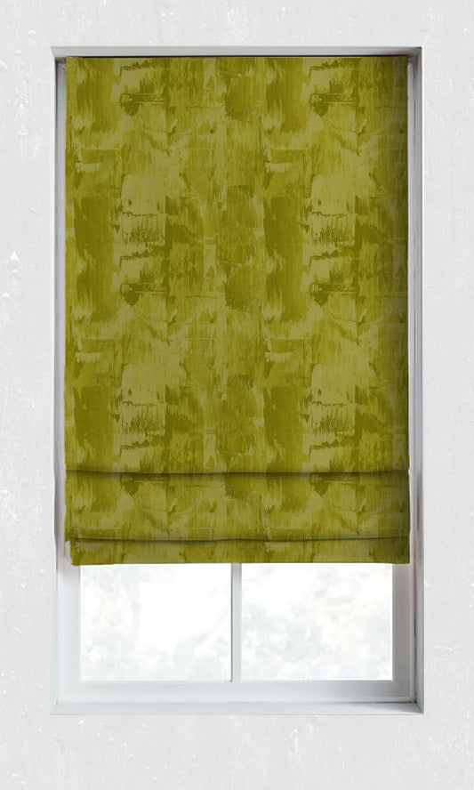 Dimout Striped Home Décor Fabric By the Yard (Pear Green/ Moss)