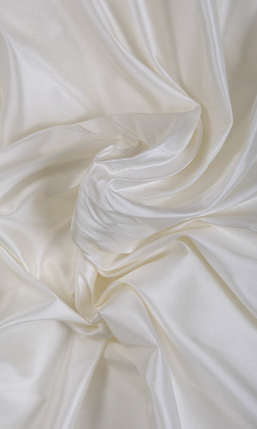 Shantung Silk Home Textile Fabric Material By the Yard (White/ Ivory)