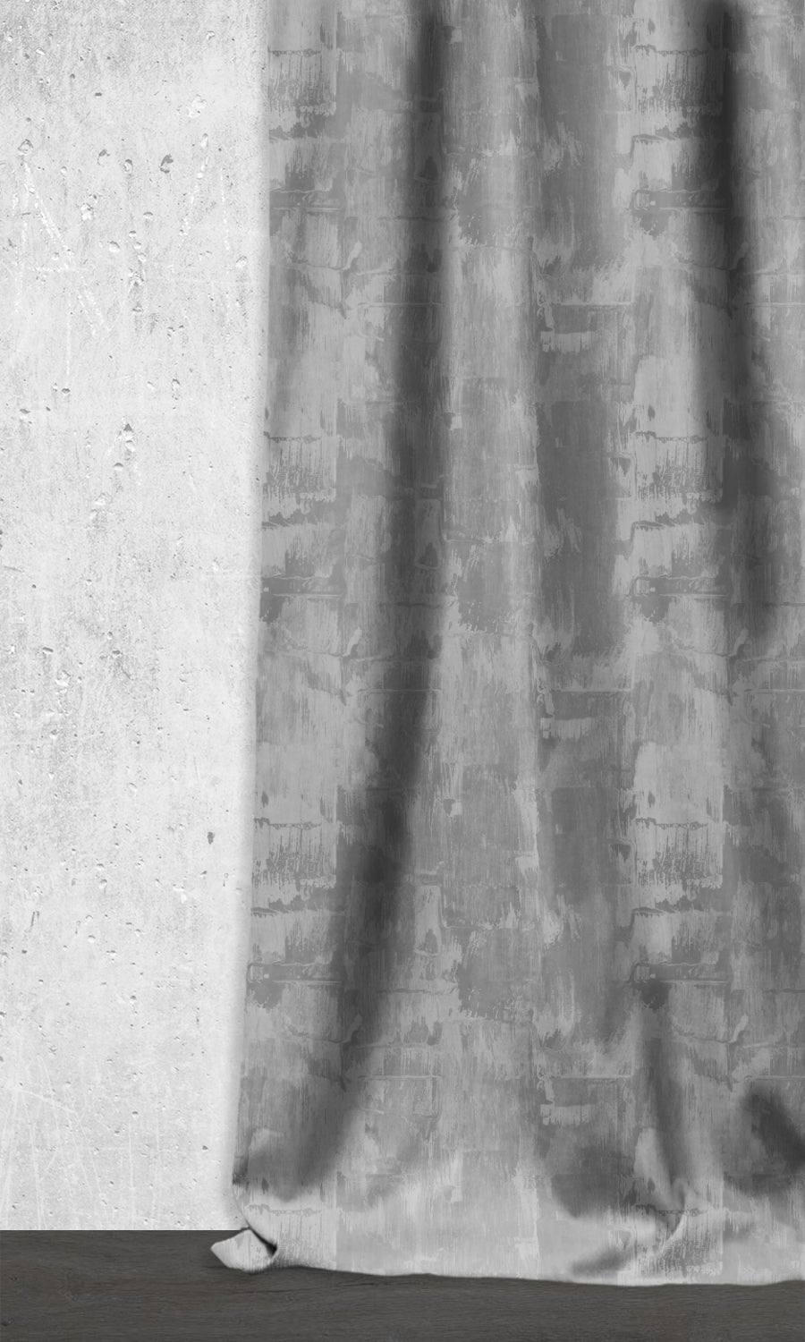 Dimout Striped Window Treatments Fabric By the Yard (Dove Grey/ Slate)
