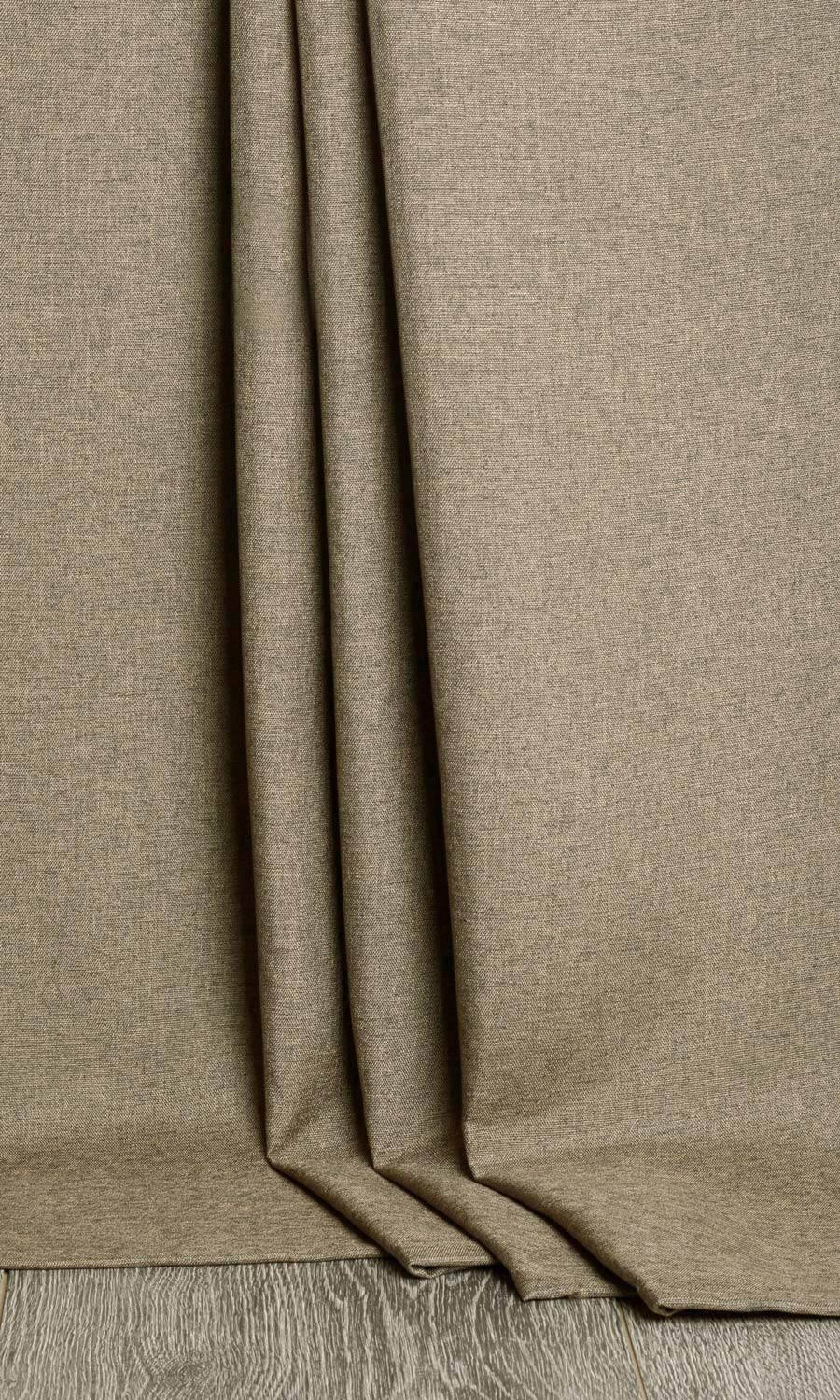 Blackout Fabric By the Yard for Curtains & Drapes (Brown/ Warm Grey)