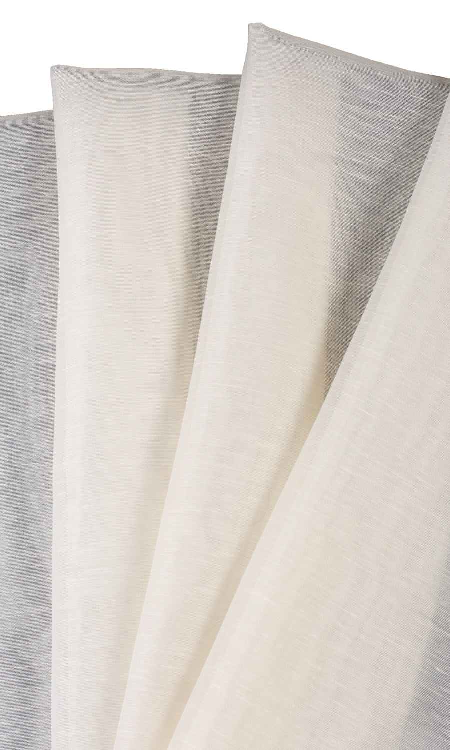Sheer Fabric Material By the Yard (Powder White)