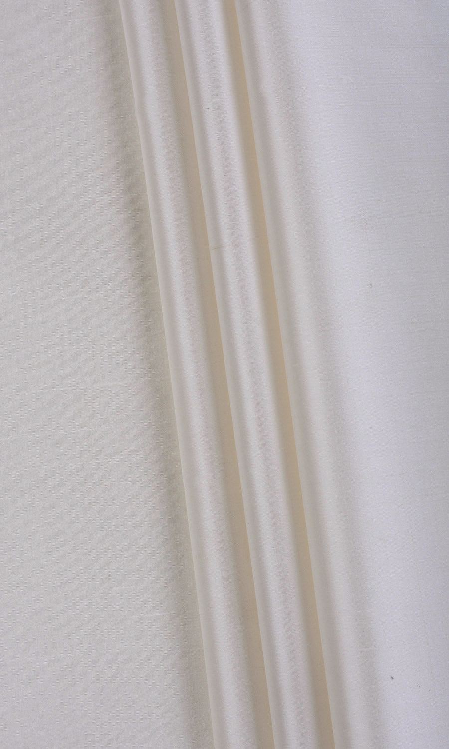 Shantung Silk Fabric Sample for Curtains & Drapes (White/ Ivory)
