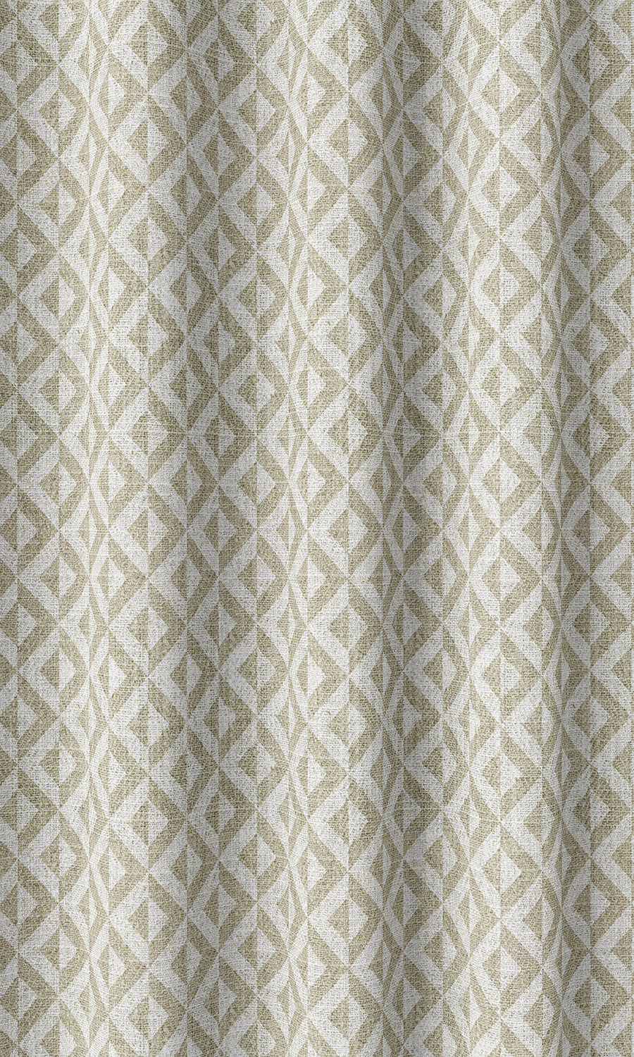 Modern Geometric Print Home Décor Fabric Sample (Beige/ White)