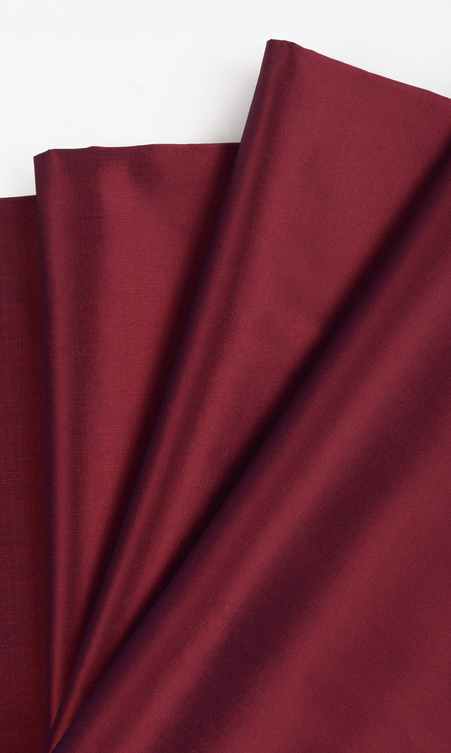 Shantung Silk Home Textile Fabric Material By the Yard (Crimson Red)