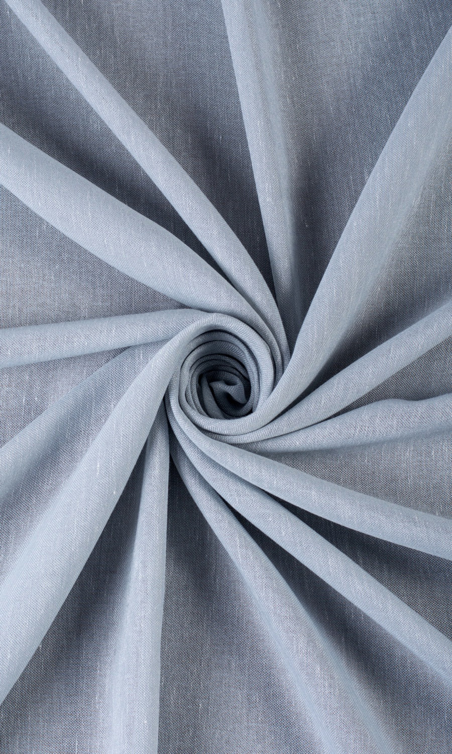 Plain Sheer Window Treatments Fabric Sample (Periwinkle Gray)