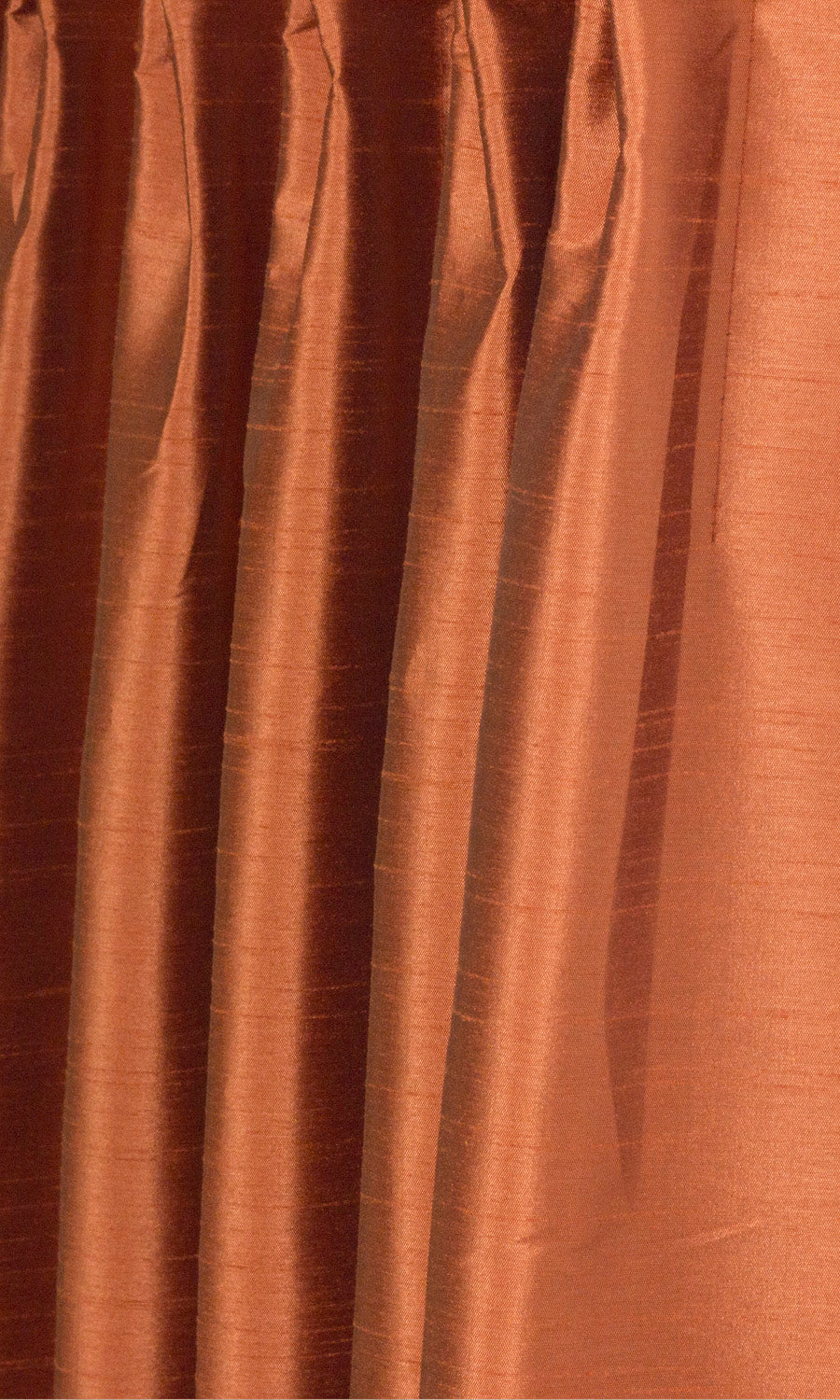Faux Silk Window Treatments Fabric By the Metre (Red/ Orange)