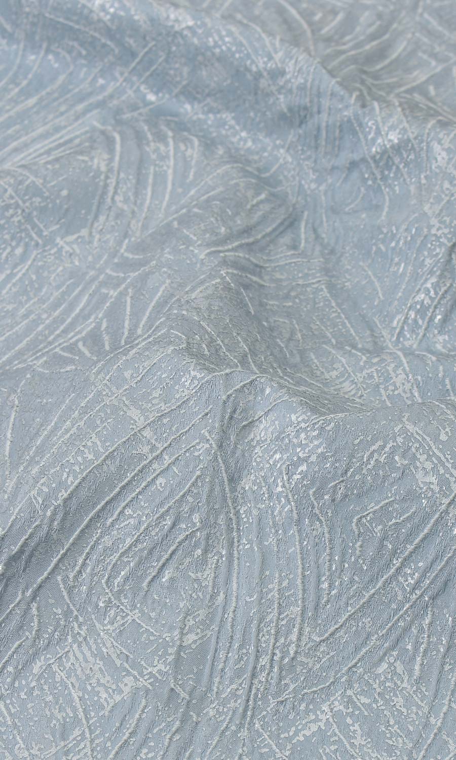 Self-Patterned Poly-Cotton Free Fabric Material Sample (Light Blue)