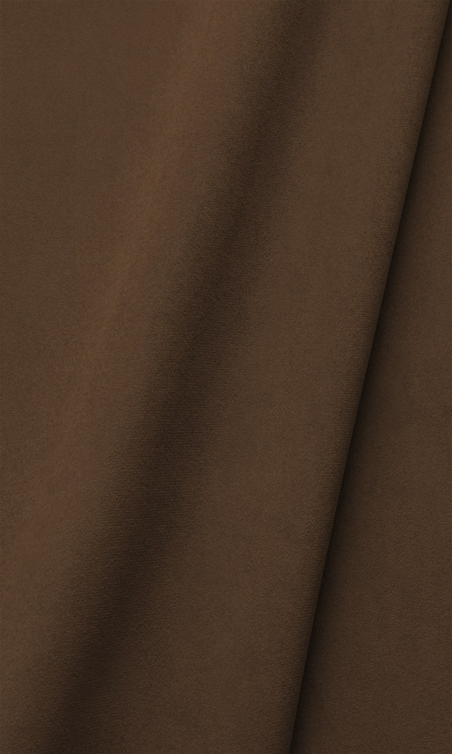 Velvet Window Treatments Fabric By the Yard (Earth Brown)