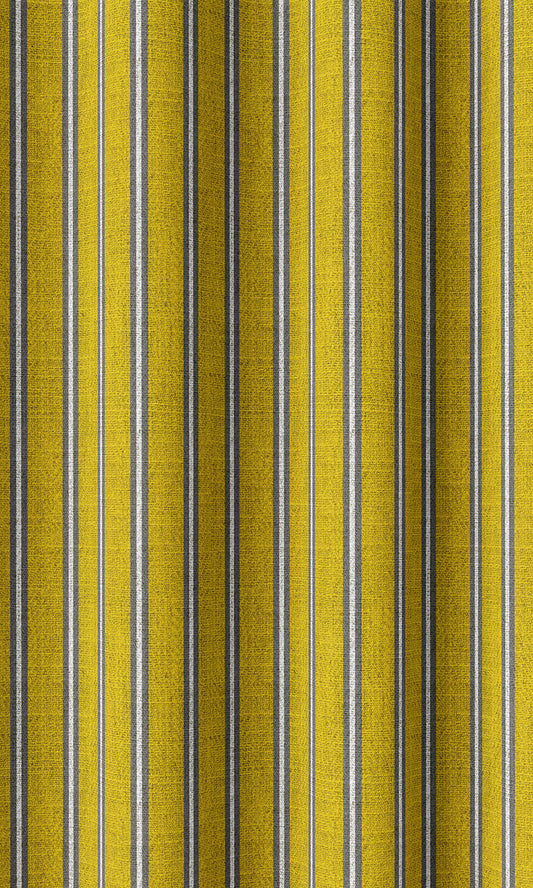 Striped Home Décor Fabric By the Yard (Sunflower Yellow)
