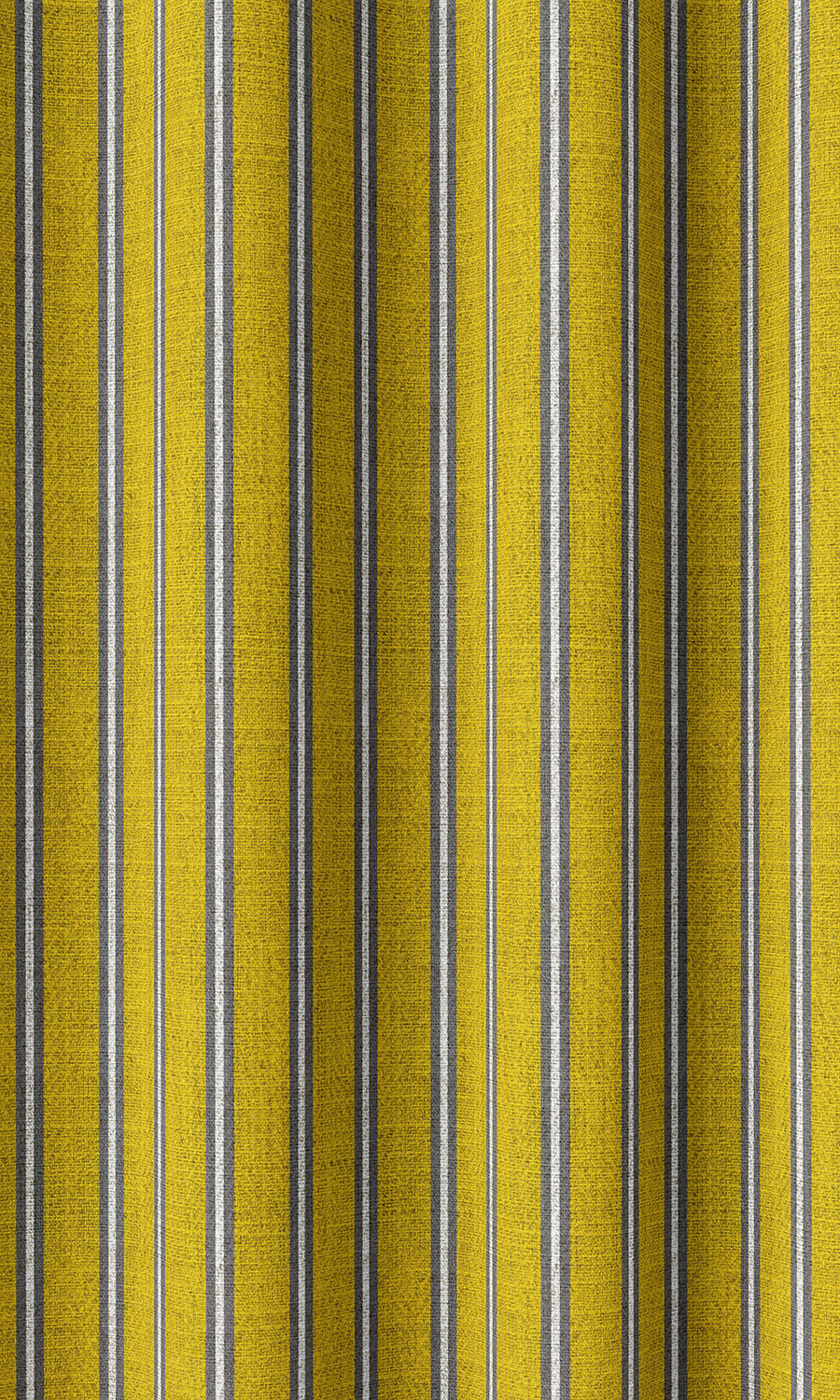 Striped Home Décor Fabric By the Yard (Sunflower Yellow)