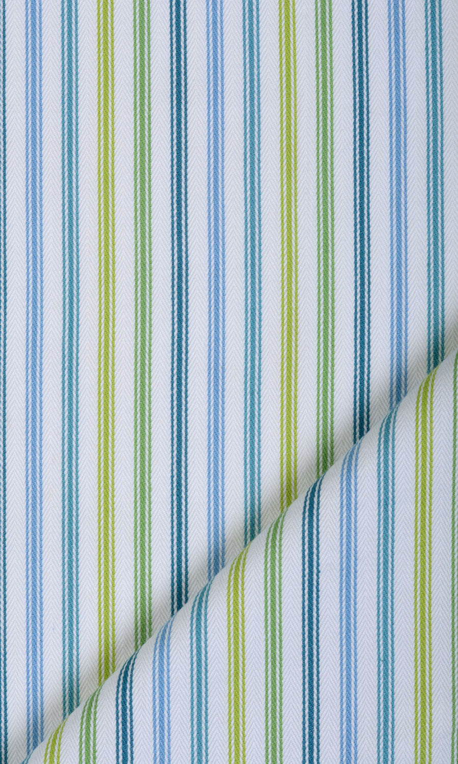 Cotton Window Treatments Fabric By the Yard (Blue/ Green/ Yellow)