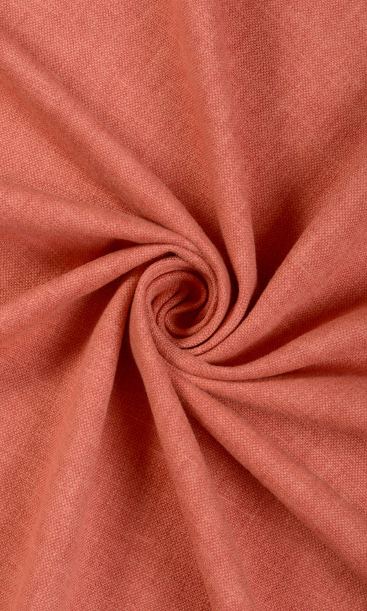Linen-Blend Home Décor Fabric By the Yard (Orange)