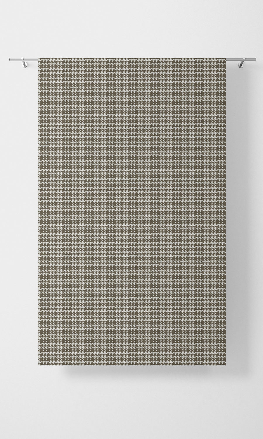 Check Patterned Home Textile Fabric Material By the Metre (Cedar Brown)