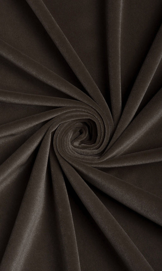 Velvet Home Décor Fabric By the Yard (Coffee Brown)