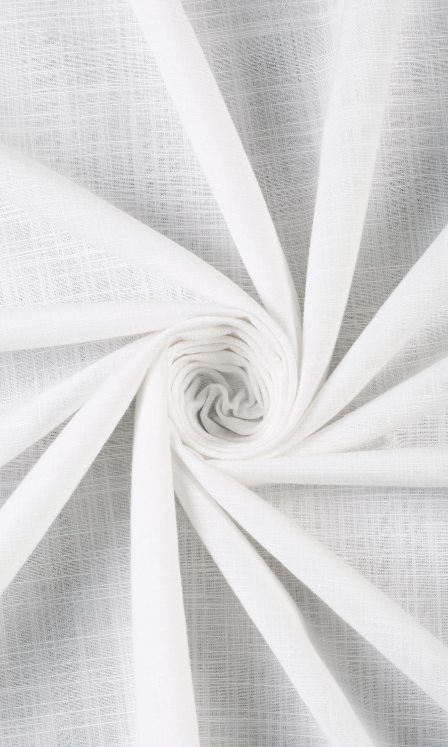 Linen-Texture Home Décor Fabric By the Yard (White)